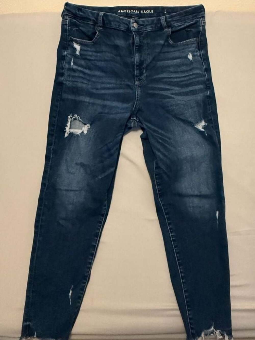 American Eagle Ne(x)t Level Stretch Distressed Skinny Jeans Size 16 Regular